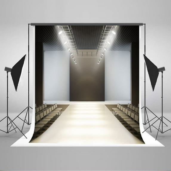 GreenDecor 5x7ft Lighting Stage Model Catwalk Children Girl Daughter Backdrop Studio Prop Backdrop Photography Background
