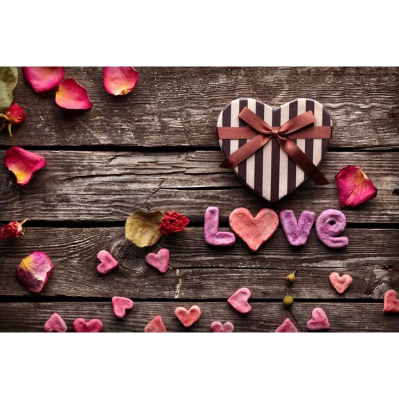 GreenDecor 5x7ft Love Backdrop Photography Background Party backdrop Valentine's Day background