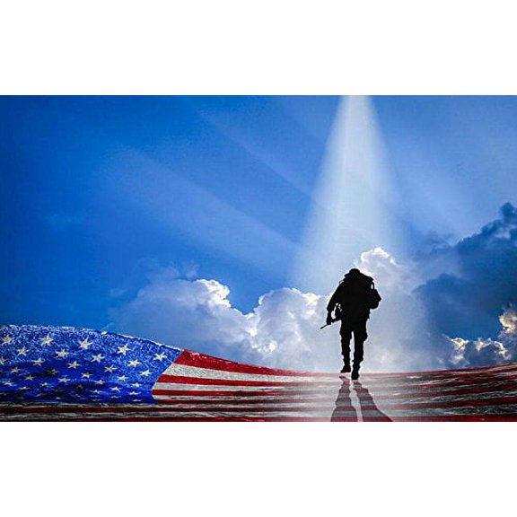 GreenDecor 5x7ft Memorial Remembrance Day Photography Studio Backdrop Background
