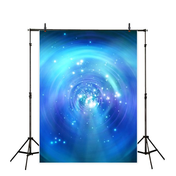 GreenDecor 5x7ft Photography Backdrops Abstract Bokeh Background Universe Theme bule starry sky Nebula vortex Birthday Party Baby Shower Adults Kids Newborn Photo Backdrop Studio Props