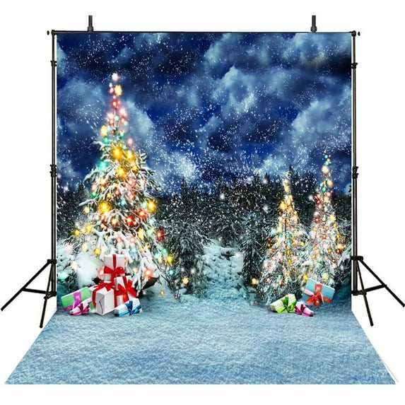 GreenDecor 5x7ft Photography Backdrops Christmas Photography For Backdrop Snow Photo Backgrounds For Photo Studio