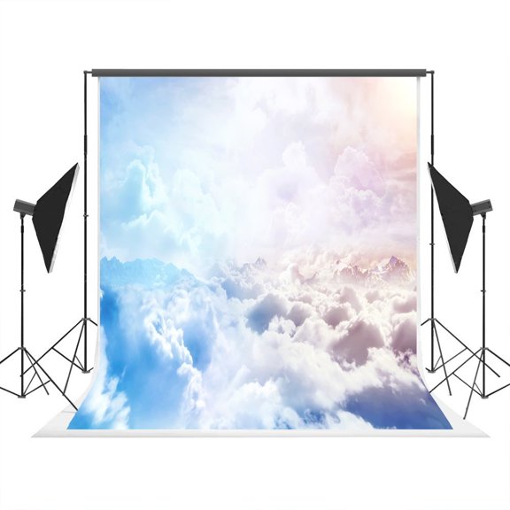GreenDecor 5x7ft Photography Background Colorful Cloud Dream Sky Photography Backdrop Studio Props Background Screen for Baby