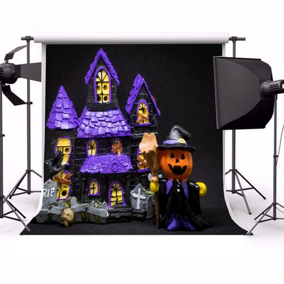 GreenDecor 5x7ft Photography Background Happy Halloween Photography Backdrop Studio Props
