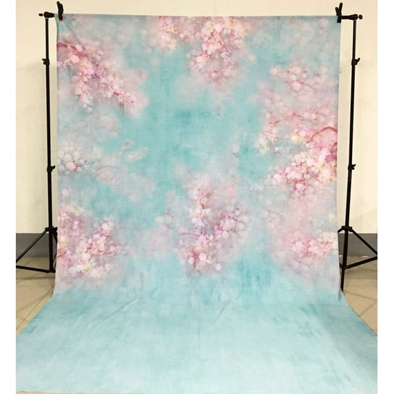 GreenDecor 5x7ft Photography Background Newborn Vintage Flower Baby Shower Backdrop Studio Prop