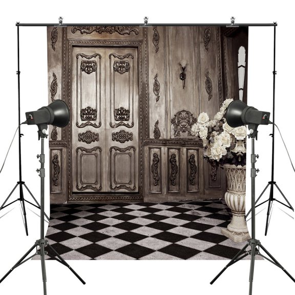 GreenDecor 5x7ft Photography Bcakdrops Vintage Indoor Tiles Wall Photography Background