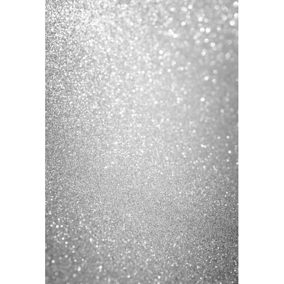 GreenDecor 5x7ft Shining Bokeh Photography Backdrops Silver Glitter Background for Photo Studio Party Stage Photoshooting