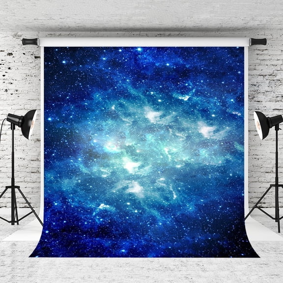 GreenDecor 5x7ft Universe Stars Sky Backdrop Glitter Galaxy Background for Photographer Children Photo Studio Prop