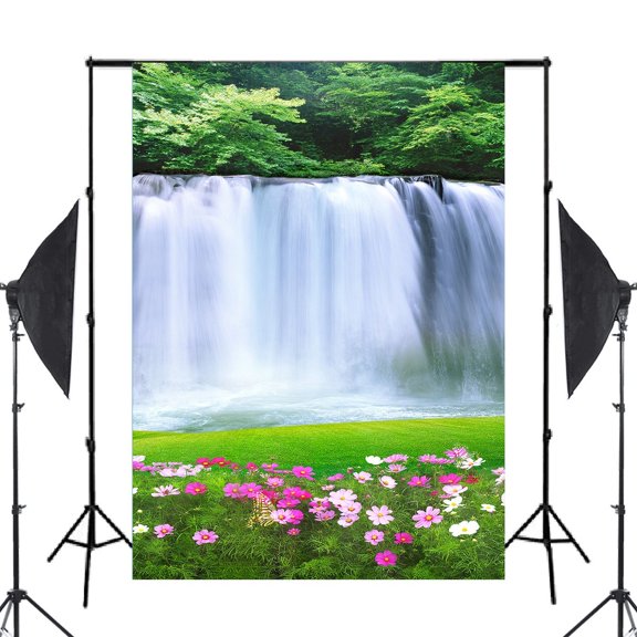 GreenDecor 5x7ft Waterfall Digital Printed Photography Backdrop Prop Photo Background