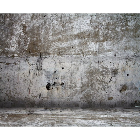 GreenDecor 7x5 feet Shabby Concrete Wall Floor Photography Indoor Backdrop Prop Photo Background