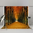 thumbnail image 1 of GreenDecor 7x5ft Autumn Photography Backdrops Forest Trail Fall Leaves Photo Prop Backdrop Without Crease, 1 of 5