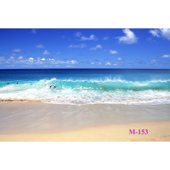 GreenDecor 7x5ft Beach Scenery Photography Backdrop Studio Background Photo Backdrops Studio Props