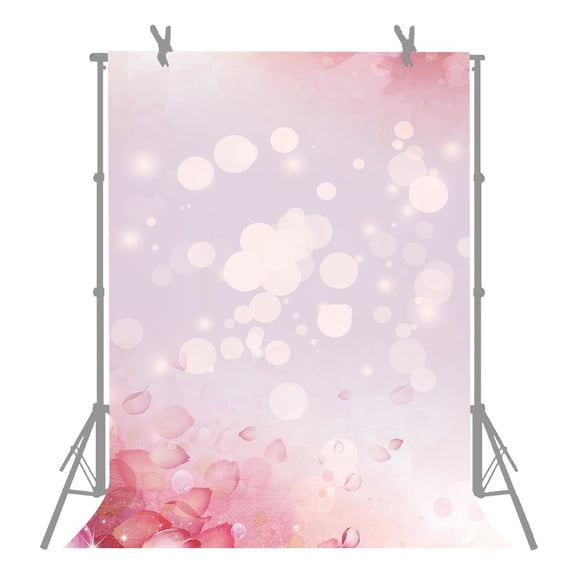GreenDecor 7x5ft Beautiful Pink Halo Photography Backdrop Birthday Party Photo Props