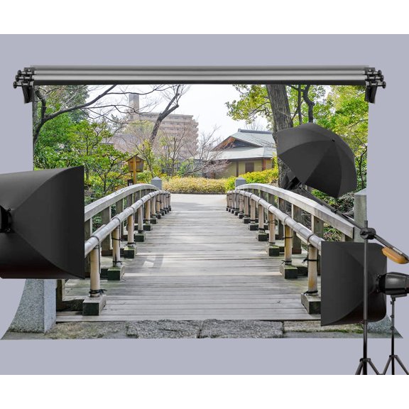 GreenDecor 7x5ft Bridge Digital Printed Photography Backdrop Prop Photo Background