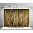 thumbnail image 1 of GreenDecor 7x5ft Brown Wood Photography Backdrops Not Reflective for Newborn Photo Booth Props, 1 of 4