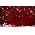 thumbnail image 1 of GreenDecor 7x5ft Christmas Red Wood Photography Backdrops Winter Snowflake Photo Studio Background Props for Children, 1 of 4