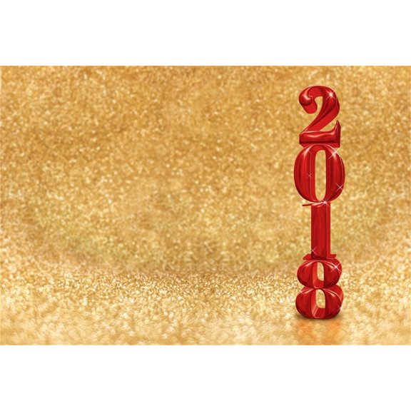 GreenDecor 7x5ft Happy New Year Backdrop Party Decoration Photography Background Carnival Arrangement Christmas Photo Shoot Studio Props Video Drop Bokeh Drape Child Adult Artistic Portrait