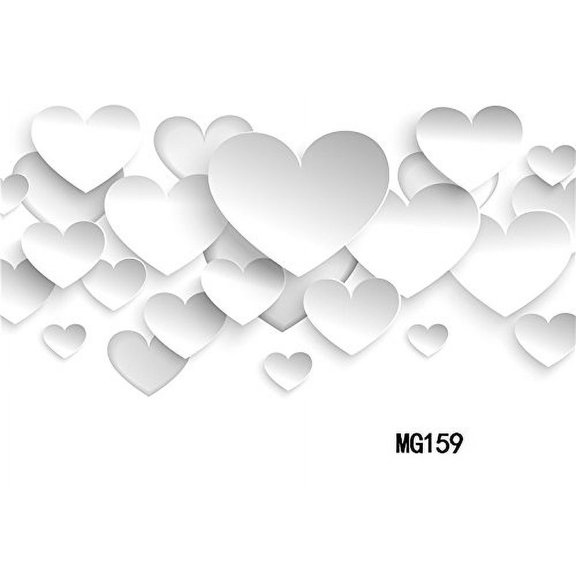 GreenDecor 7x5ft Heart Photo Backdrops Studio Background Studio Props