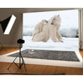 thumbnail image 1 of GreenDecor 7x5ft Photography Backdrop White Polar Bear Snow Covered Landscape Nature Winter Scene Background Sweet Baby Kids Children Photo Studio Props, 1 of 5