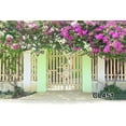 thumbnail image 1 of GreenDecor 7x5ft School Door with Flower photography Backdrop Background studio prop, 1 of 3