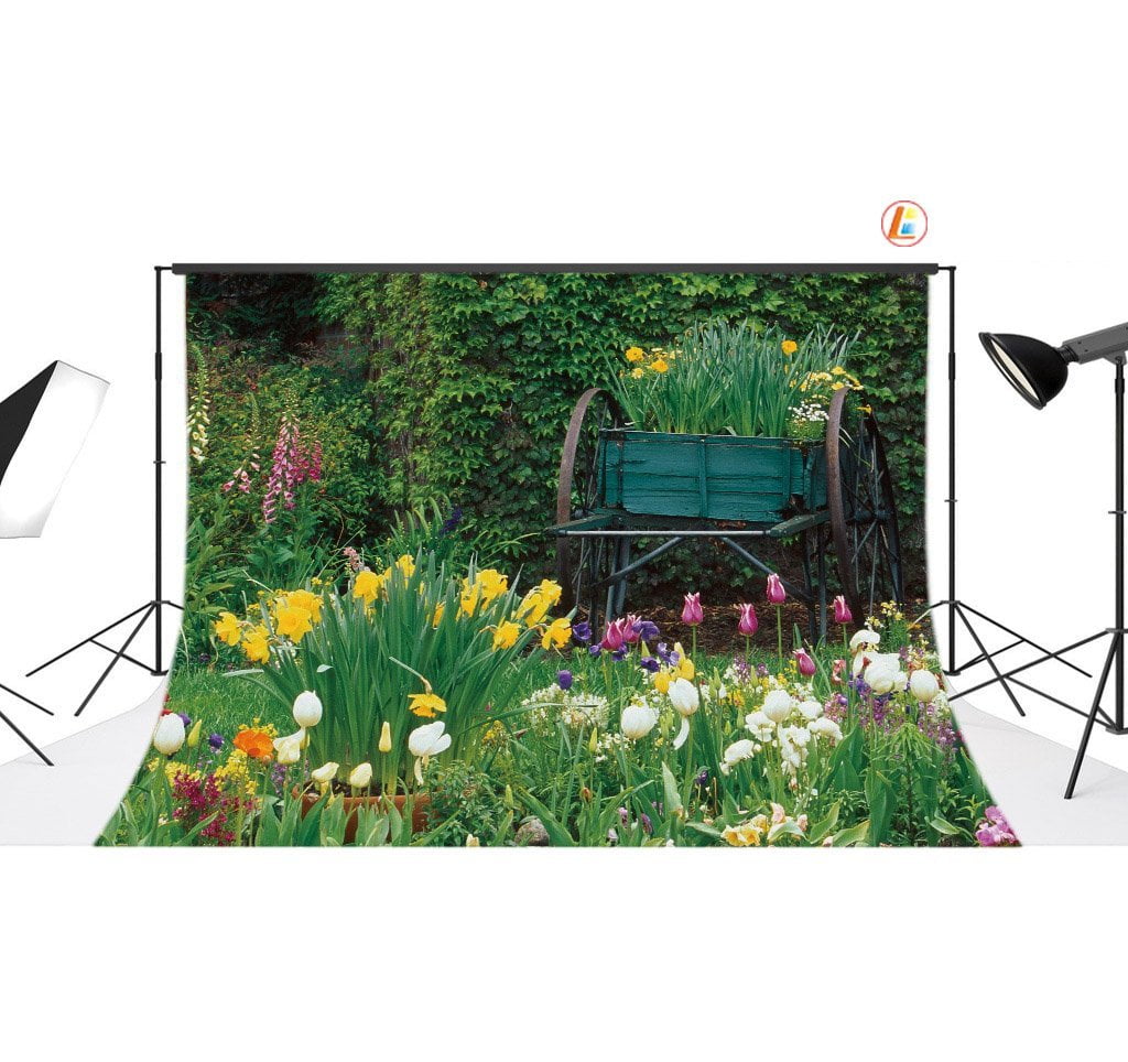 GreenDecor 7x5ft Spring Blossoms Photography Backdrop Photo Background ...