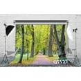 thumbnail image 1 of GreenDecor 7x5ft The Path of Falling Leaves Fall Photo Backdrop Photography Backdrop Background Studio Props, 1 of 5