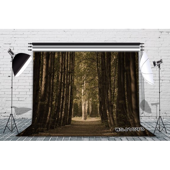 GreenDecor 7x5ft The Woods on Halloween Photography Backdrop Background Photo Background Studio Prop