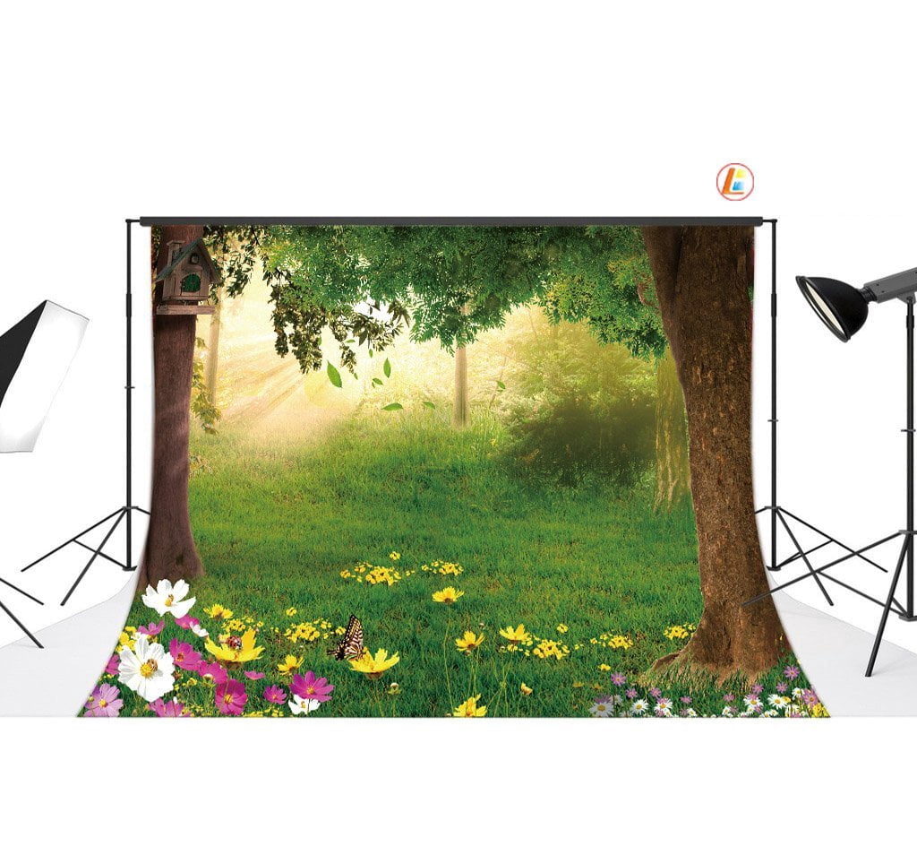 GreenDecor 7x5ft Trees Photography Background Photography Backdrop ...