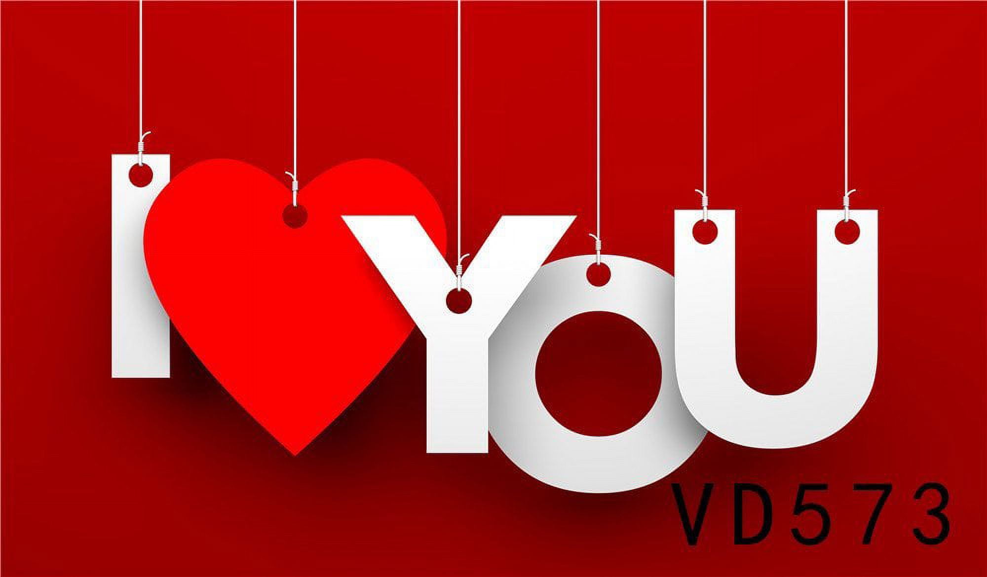 Fanghui 8x6ft Valentine's Day Photography Backdrop Love