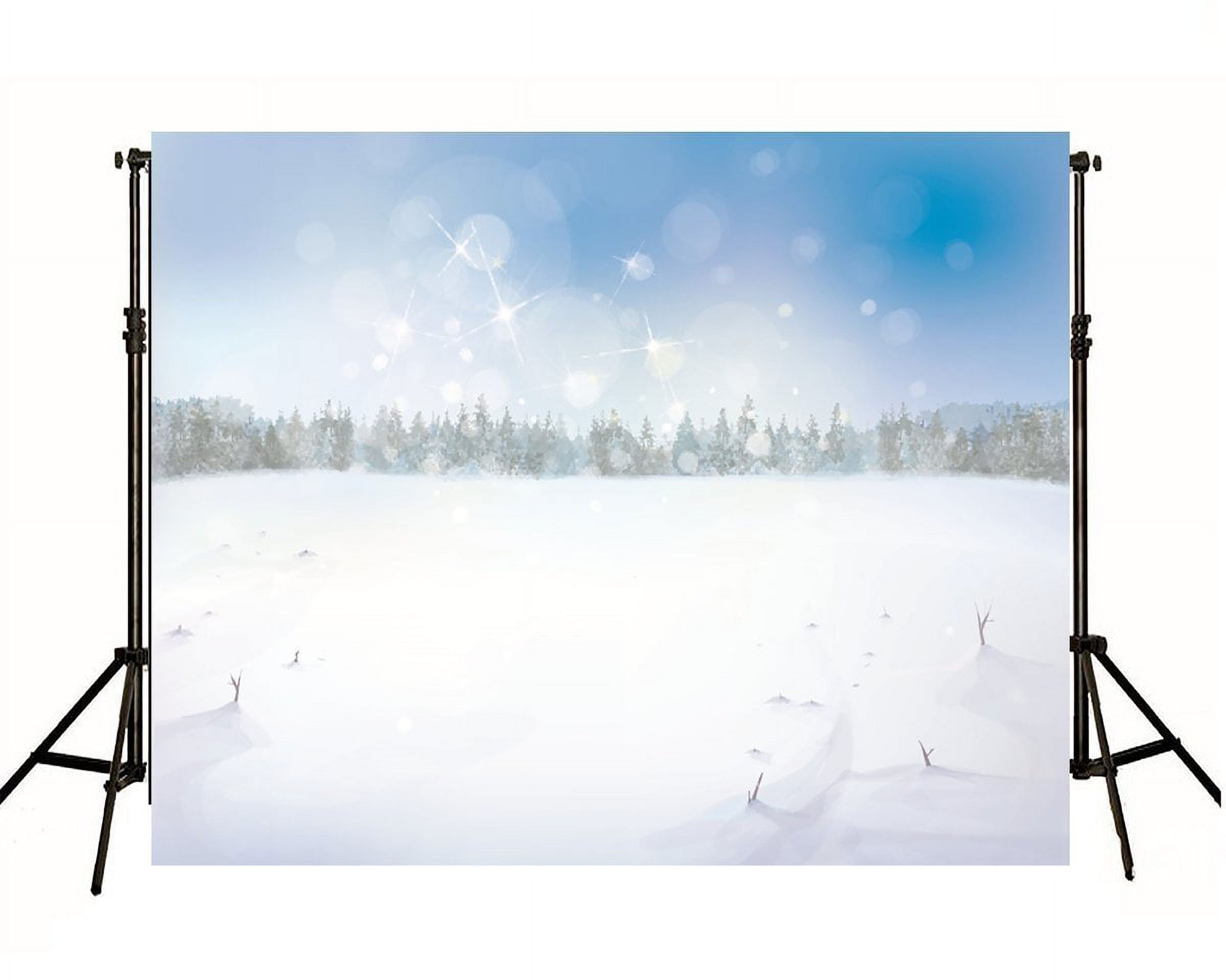 GreenDecor 7x5ft Wide Snow Remote Forest Photography Backdrop Winter ...