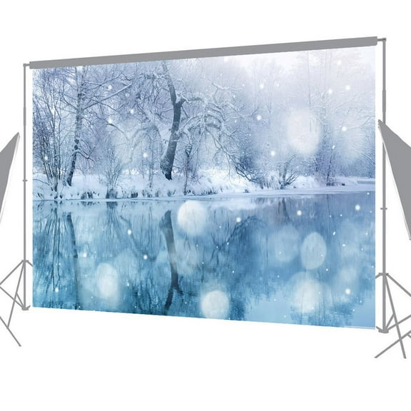 GreenDecor 7x5ft Winter Nver Photography Background Backdrop