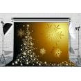 thumbnail image 1 of GreenDecor 7x5ft merry christmas tree snowflake backdrop wall party photo booth background, 1 of 4