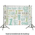 thumbnail image 1 of GreenDecor 7x5ft photography backdrops 1st one year old birthday party event banner green wood floor Newborn props photo studio booth background boys baby shower photocall, 1 of 4