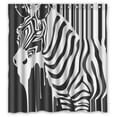 thumbnail image 1 of GreenDecor Art Zebra Waterproof Shower Curtain Set with Hooks Bathroom Accessories Size 66x72 inches, 1 of 2