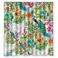 thumbnail image 1 of GreenDecor Awesome Peacock Waterproof Shower Curtain Set with Hooks Bathroom Accessories Size 66x72 inches, 1 of 2