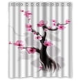 thumbnail image 1 of GreenDecor Beautiful Cherry Blossom Tree Japan Cherry Blossom Art Waterproof Shower Curtain Set with Hooks Bathroom Accessories Size 60x72 inches, 1 of 2