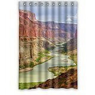 GreenDecor Beautiful Grand Canyon Scenery Arizona Waterproof Shower Curtain Set with Hooks Bathroom Accessories Size 48x72 inches