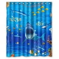 thumbnail image 1 of GreenDecor Big White Shark Deep In The Underwater World Waterproof Shower Curtain Set with Hooks Bathroom Accessories Size 60x72 inches, 1 of 2