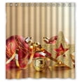 thumbnail image 1 of GreenDecor Christmas Coming Merry Christmas Waterproof Shower Curtain Set with Hooks Bathroom Accessories Size 66x72 inches, 1 of 2