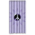 thumbnail image 1 of GreenDecor Colorful Peace Sign Waterproof Shower Curtain Set with Hooks Bathroom Accessories Size 36x72 inches, 1 of 2