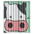 thumbnail image 1 of GreenDecor Cow Waterproof Shower Curtain Set with Hooks Bathroom Accessories Size 60x72 inches, 1 of 2