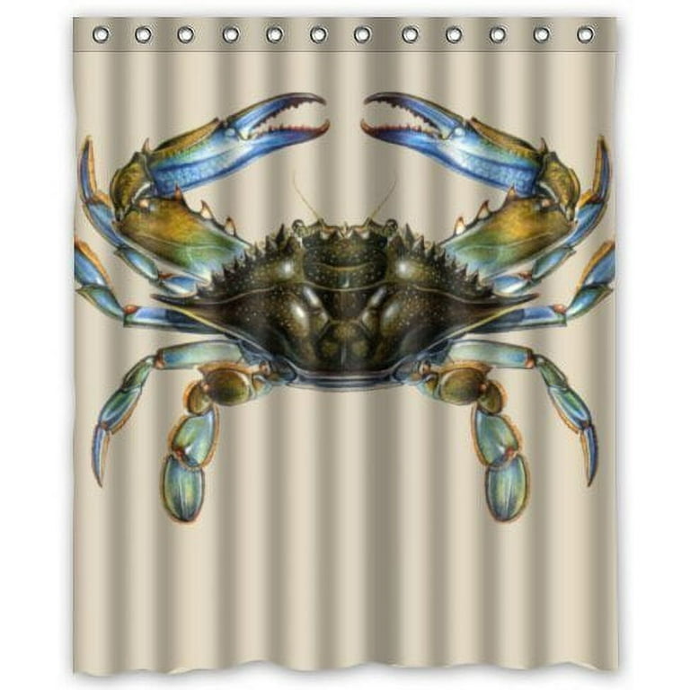 GreenDecor Creative Products Elegant Crab Waterproof Shower