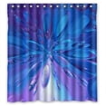 thumbnail image 1 of GreenDecor Cute Blue And Purple Beads Waterproof Shower Curtain Set with Hooks Bathroom Accessories Size 66x72 inches, 1 of 2