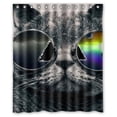 thumbnail image 1 of GreenDecor Cute Cat Waterproof Shower Curtain Set with Hooks Bathroom Accessories Size 60x72 inches, 1 of 2