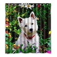 thumbnail image 1 of GreenDecor Dog Waterproof Shower Curtain Set with Hooks Bathroom Accessories Size 66x72 inches, 1 of 2