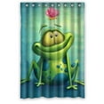thumbnail image 1 of GreenDecor Frog Waterproof Shower Curtain Set with Hooks Bathroom Accessories Size 48x72 inches, 1 of 2
