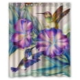 thumbnail image 1 of GreenDecor Funny Bird Hotstyle Hummingbird Waterproof Shower Curtain Set with Hooks Bathroom Accessories Size 60x72 inches, 1 of 2