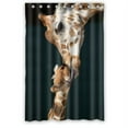 thumbnail image 1 of GreenDecor Giraffe Waterproof Shower Curtain Set with Hooks Bathroom Accessories Size 48x72 inches, 1 of 2