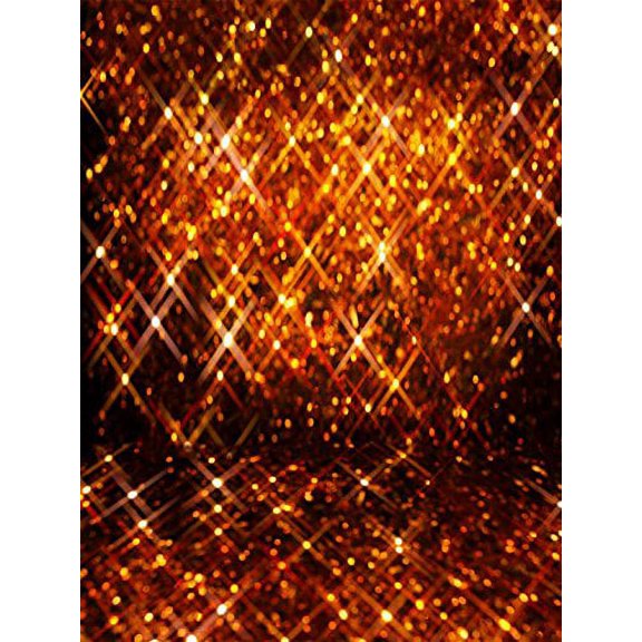 GreenDecor Golden Bokeh Light Spots Stage Background 5x7ft Backdrop for Wedding Photo Booth Camera Studio Backgrounds