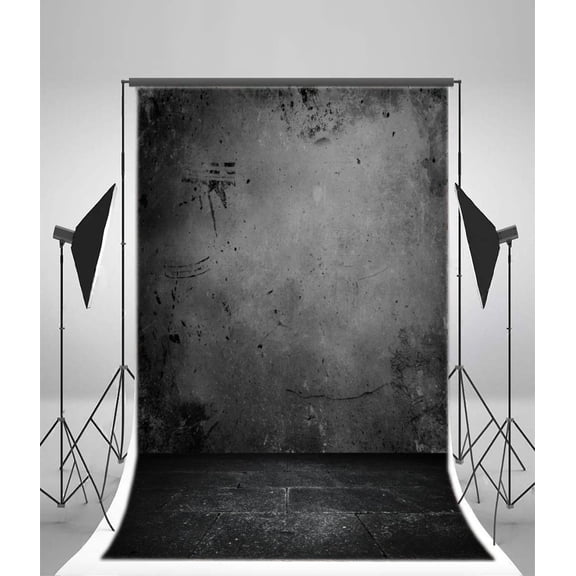 GreenDecor Grunge Wall Backdrop 5x7ft Photography Backdrop Ground Photos Shooting Video Studio Props