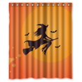 thumbnail image 1 of GreenDecor Halloween Witch Waterproof Shower Curtain Set with Hooks Bathroom Accessories Size 60x72 inches, 1 of 2